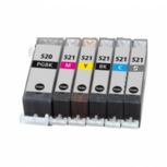 Canon PGI-520 + Canon CLI-521 met chip (6-pack)