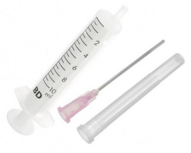 1 spuit (10 ml) 2-delig met naald voor het vullen van inktcartridges