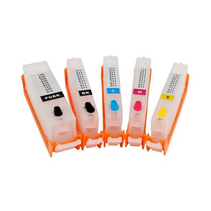Hervulbare Canon PGI-580 + Canon CLI-581 inktcartridges met ARC chip (5-pack)