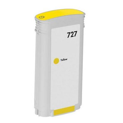 Huismerk HP 727 (B3P21A) inktcartridge geel