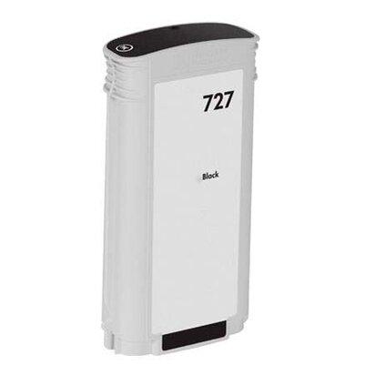 Huismerk HP 727 (B3P22A) inktcartridge mat zwart